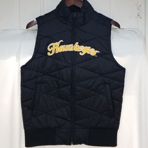 Iowa Hawkeyes black vest